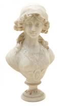 An Italian Carved Marble Bust Garchi