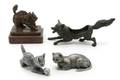 An American Bronze Figure of a Cat