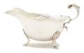 An English Silverplate Sauce Boat Retailed by Walter Wilson Chicago