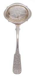 A Russian Silver Tea Strainer