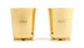 A Pair of American 18 Karat Yellow Gold Cups Tiffany  Co