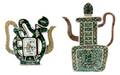 A Pair of Kangxi Style Teapots