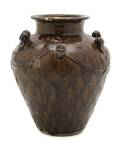 A Southeast Asian Brown Glazed Dragon Vase