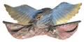 A Carved and Polychrome Painted Wood Figure of an Eagle