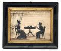 A Silhouette of Two Women Having Tea M Andrews