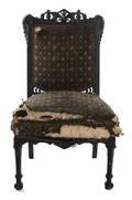 An American Carved and Ebonized Side Chair