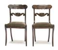 A Pair of English Regency Side Chairs