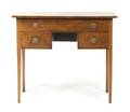 An English Mahogany and Various Woods Writing Desk