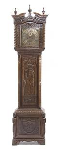 An Elizabethan Style Long Case Clock