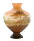 A Galle Cameo Glass Vase