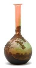 A Galle Cameo Glass Vase
