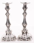261 Pair Sterling Silver Candlesticks