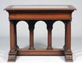 EMPIRE STYLE MAHOGANY VITRINE TABLE