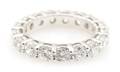 An 18 Karat White Gold and Diamond Eternity Band