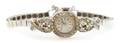 A 14 Karat White Gold and Diamond Wristwatch Mathey Tissot