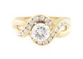 An 18 Karat Yellow Gold and Diamond Ring