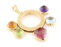 An 18 Karat Yellow Gold and MultiGem Pendant Bulgari