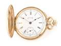 A 14 Karat Rose Gold Pocket Watch Columbus Watch Company