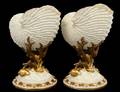 PAIR OF ROYAL WORCESTER PORCELAIN SHELLS