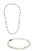 A Group of Two Pearl Necklaces