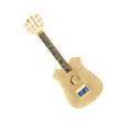 A 14 Karat Yellow Gold Sapphire and Diamond Guitar Pin