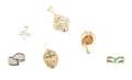 A Group of Six Items of Yellow Gold Jewelry