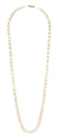 A Single Strand Cultured Pearl Necklace