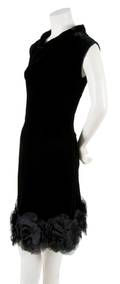 A Black Velvet Cocktail Dress