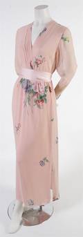 A Hanae Mori Pink Floral Dress