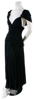 A Jean Paul Gaultier Black Jersey Dress
