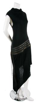 A Jean Paul Gaultier Black Jersey Zipper Dress