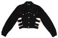 A Jean Paul Gaultier Black Denim Bondage Jacket