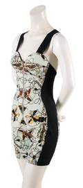 A Jean Paul Gaultier Scarf Print Bustier Playsuit