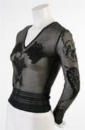 A John Galliano Black Mesh Sweater
