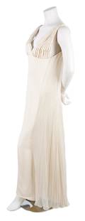 A Gianni Versace Cream Evening Gown