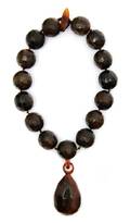 A Gerda Lynggaarde Faux Tigers Eye Resin Necklace