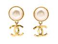 A Pair of Chanel Goldtone Earclips