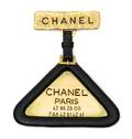 A Chanel Goldtone Tag Pin
