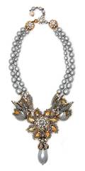 A Miriam Haskell Rare Butterfly Necklace