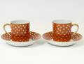 PAIR OF PARIS PORCELAIN CUPS AND SAUCERS
