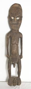 A New Guinea Carved Wood Ancestral Figure