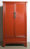 A Chinese Red Lacquered Cabinet