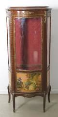 A Vernis Martin Style Gilt Metal Mounted Vitrine Cabinet