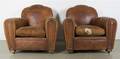 A Pair of French Art Deco Club Chairs