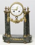 A Neoclassical Style Marble Clock