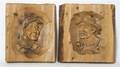 A Group of Two Carved Portraits