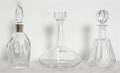 A Group of Three Crystal Decanters