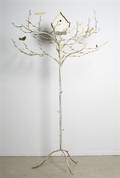 A Cast Metal Garden Tree