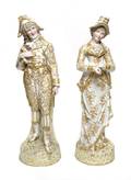 A Pair of Continental Bisque Figures