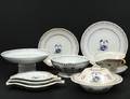 THIRTYSIX PIECE ARMORIAL EXPORT PORCELAIN DINNER